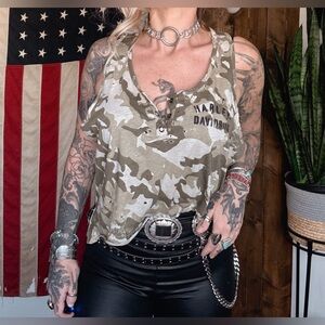 Harley Davidson Camo Tank